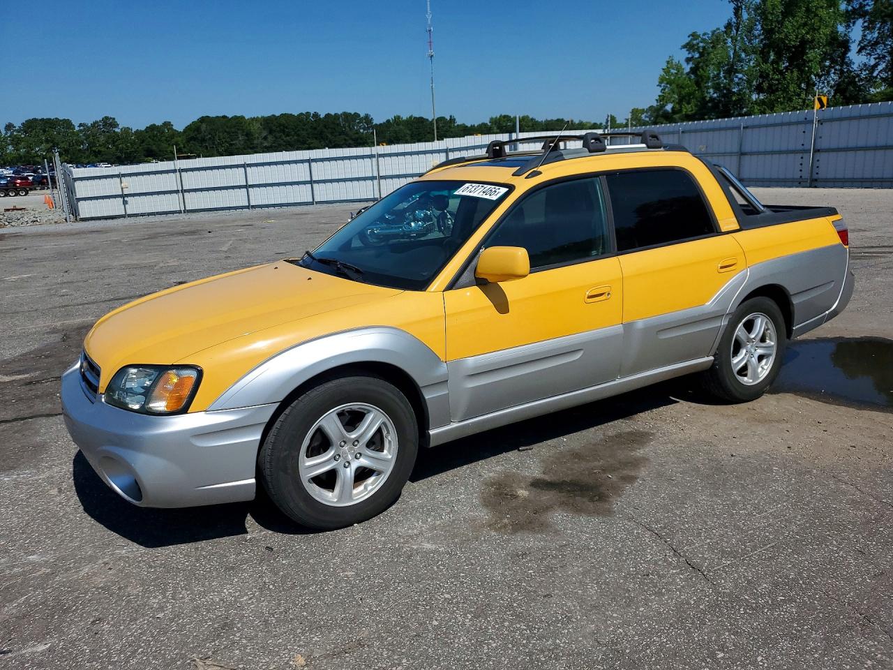 2003 Subaru Baja, VIN 4S4BT61C936109372 — Rear end