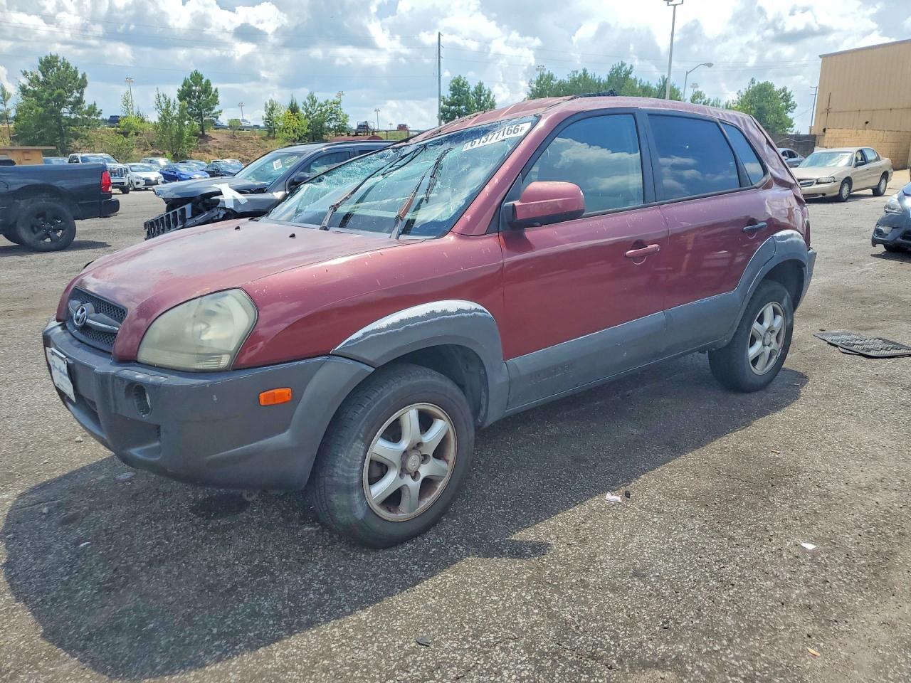 2005 Hyundai Tucson GLS, VIN KM8JN12D35U110791 — Крыша