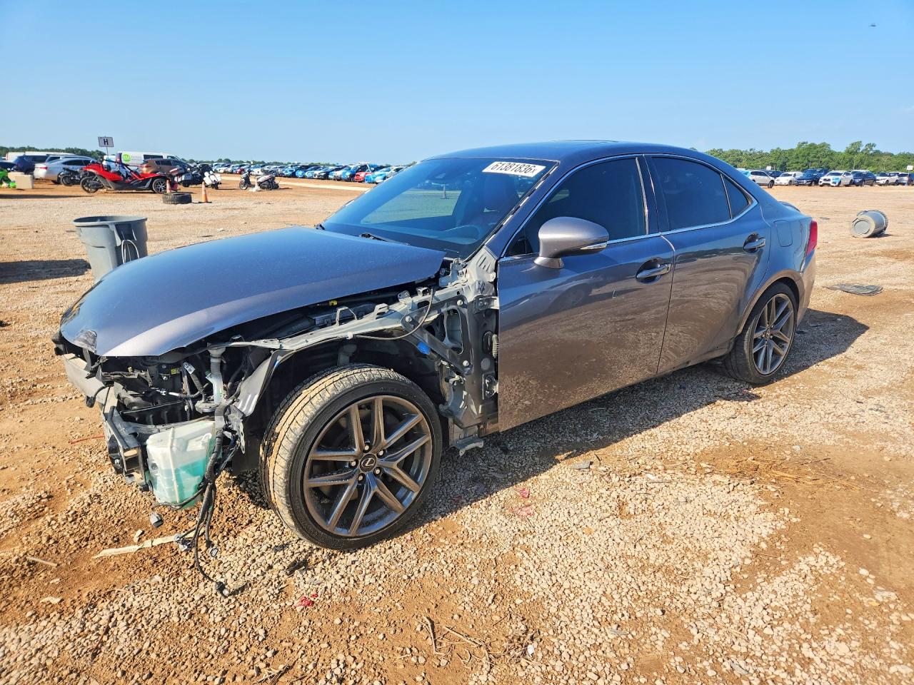 2017 Lexus IS 200t, VIN JTHBA1D26H5052396 — Front end