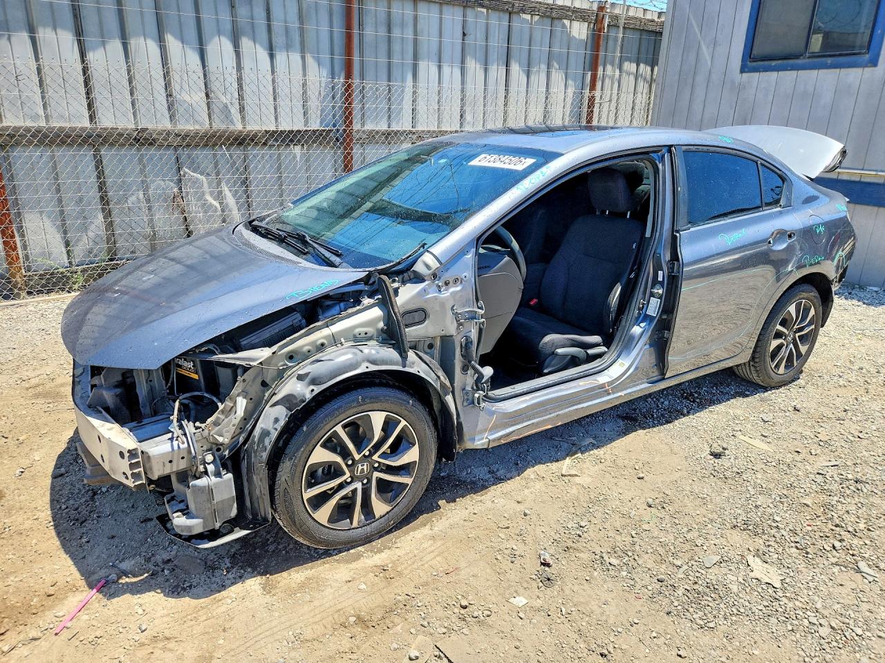 2013 Honda Civic EX, VIN 19XFB2F89DE250363 — Stripped