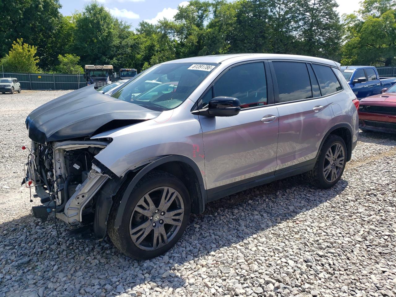 2021 Honda Passport EX-L, VIN 5FNYF8H57MB032449 — Front end