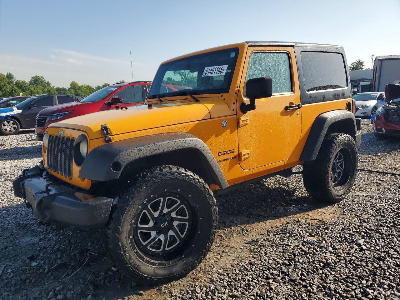2012 Jeep Wrangler Sport, VIN 1C4AJWAGXCL203111 — Front end