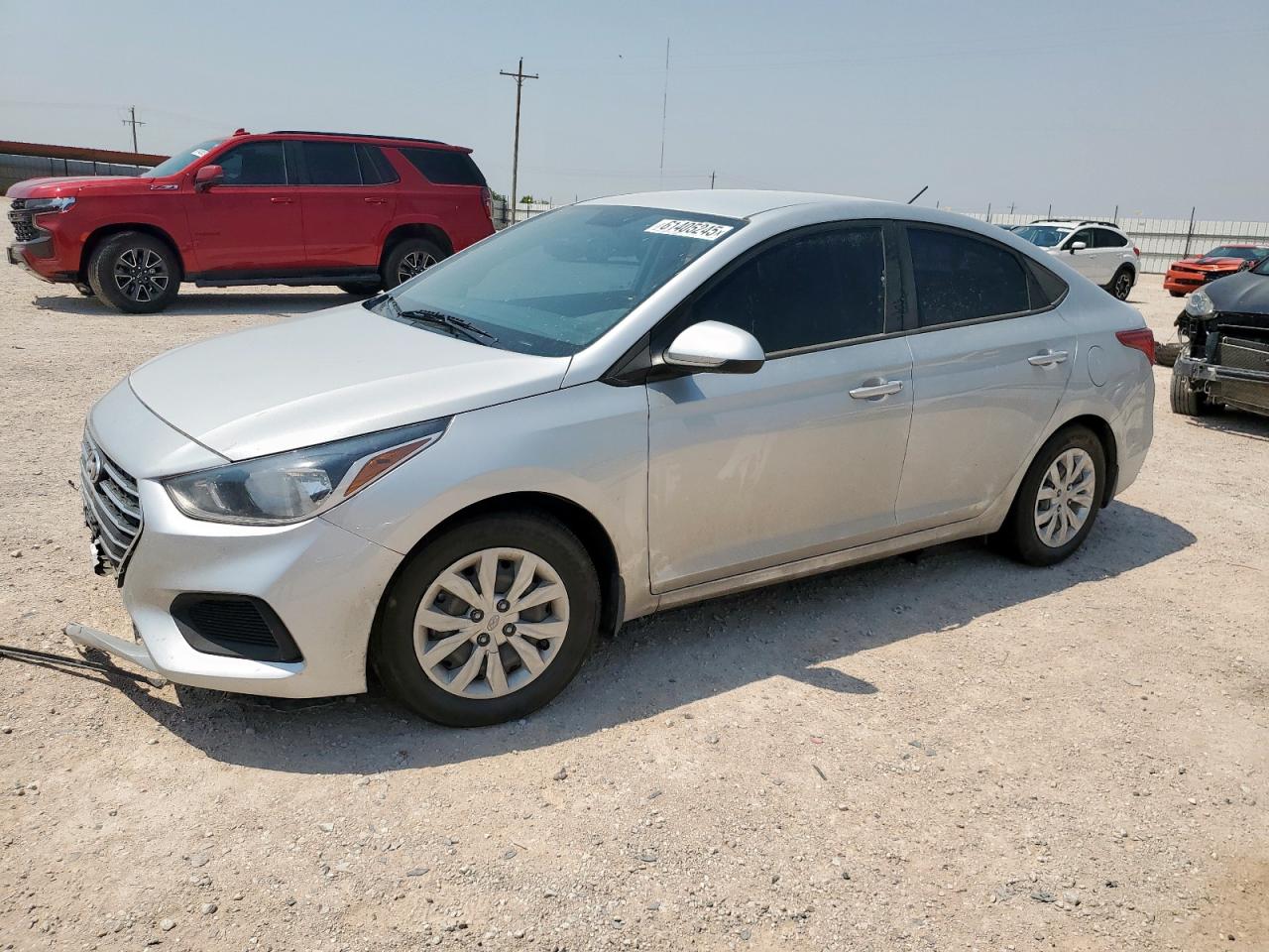 2022 Hyundai Accent SEL, VIN 3KPC24A6XNE154943 — Front end
