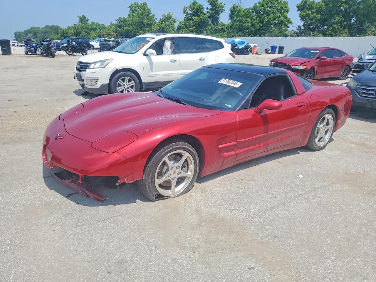 2002 Chevrolet Corvette, VIN 1G1YY22G525109862 — Front end