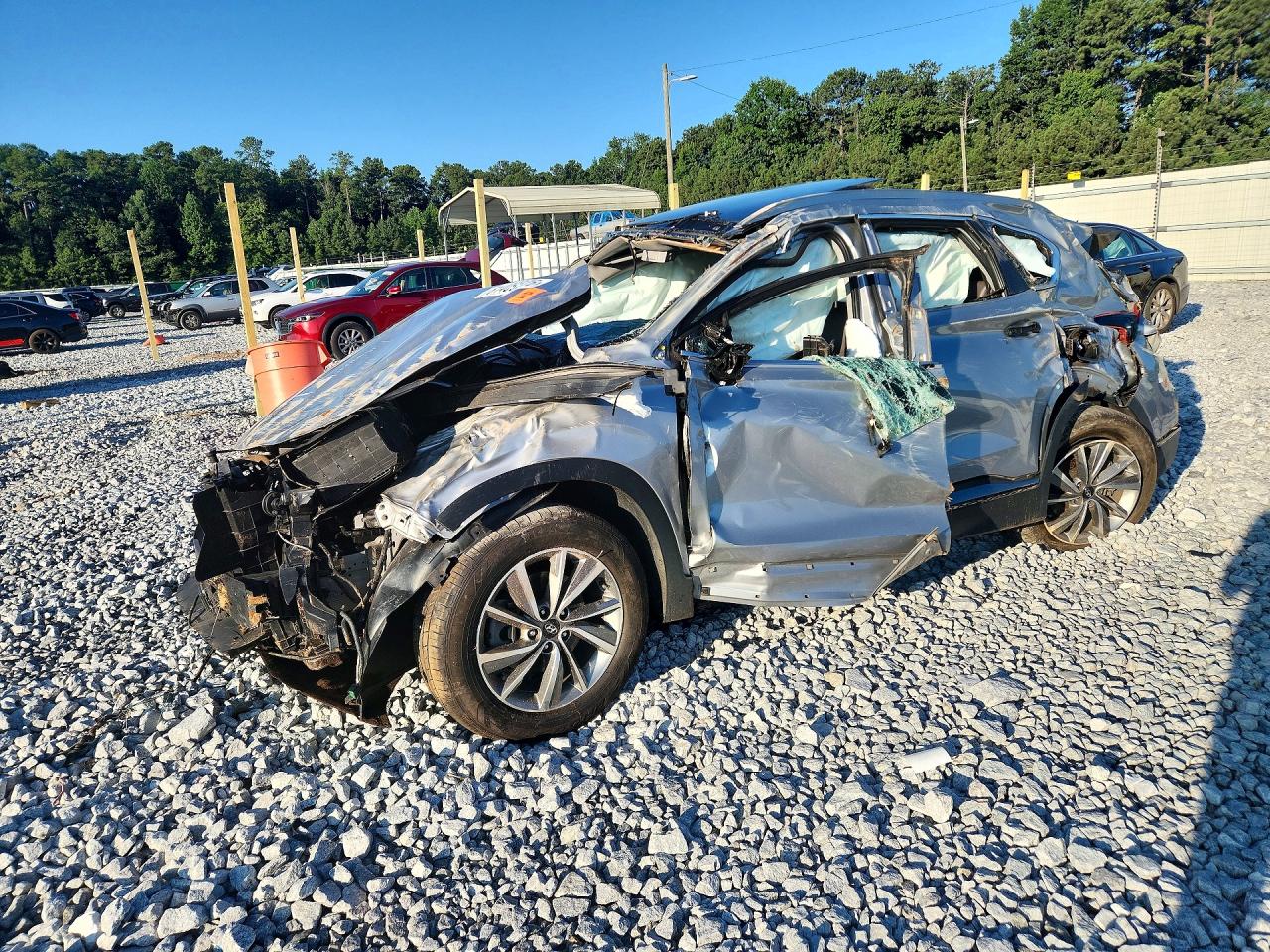 2020 Hyundai Santa Fe Limited, VIN 5NMS53AD8LH211786 — Rollover