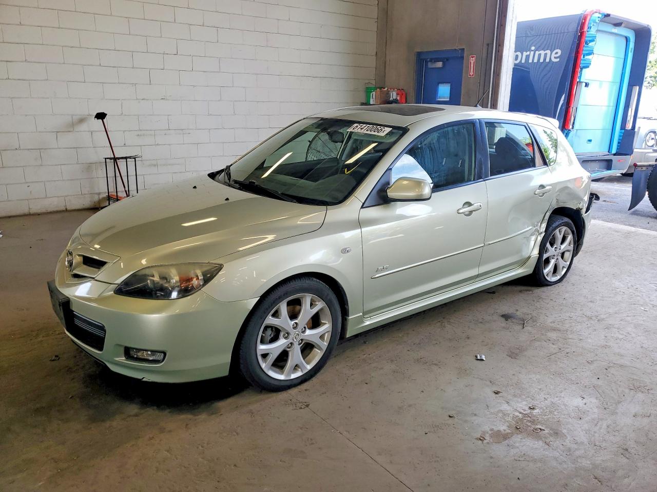 2008 Mazda 3 S Sport, VIN JM1BK343581104000 — Rear end