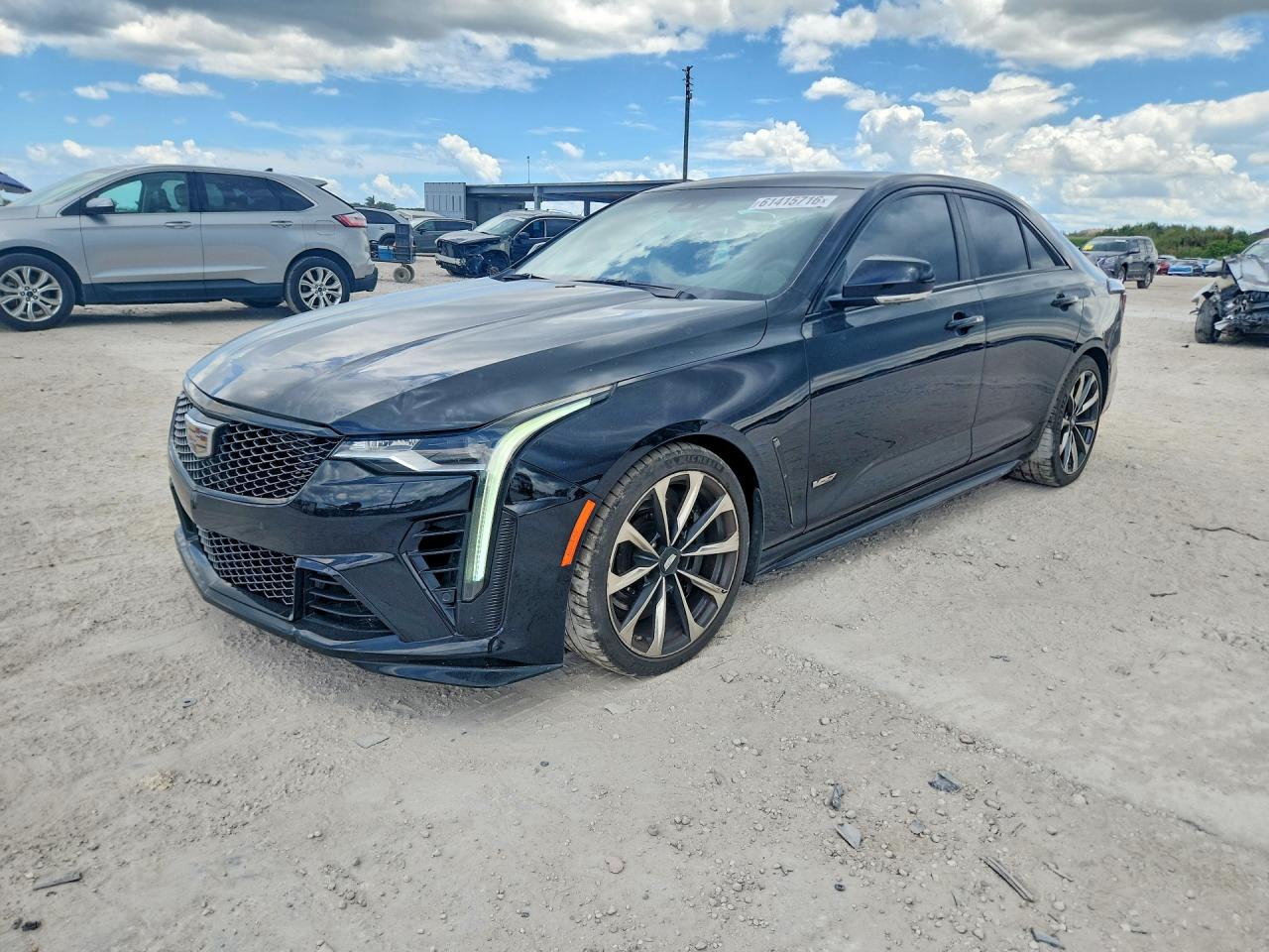 2022 Cadillac CT4-V Blackwing, VIN 1G6D75RP7N0411089 — Vandalism