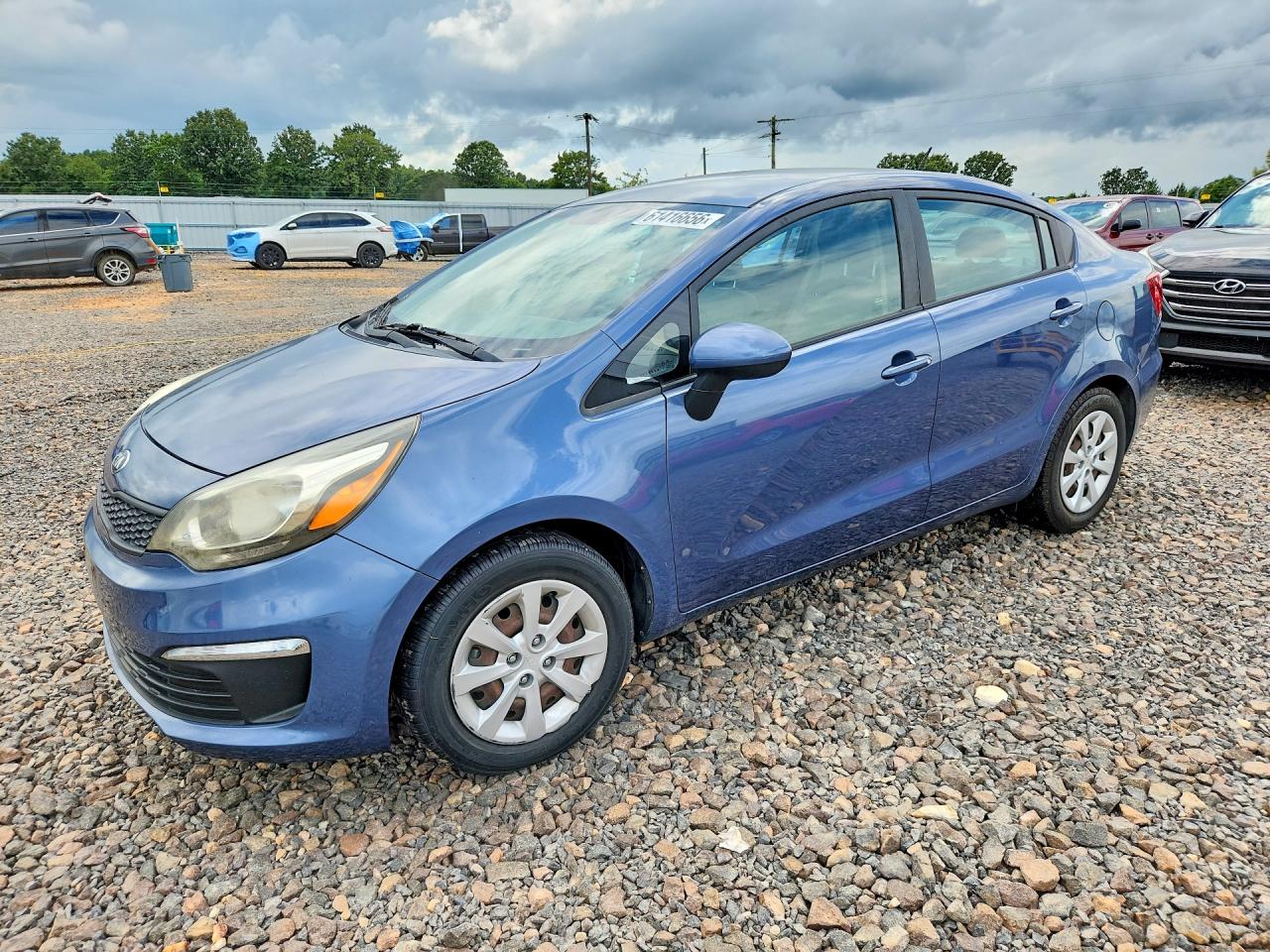 2016 Kia Rio LX, VIN KNADM4A39G6633557 — Hail