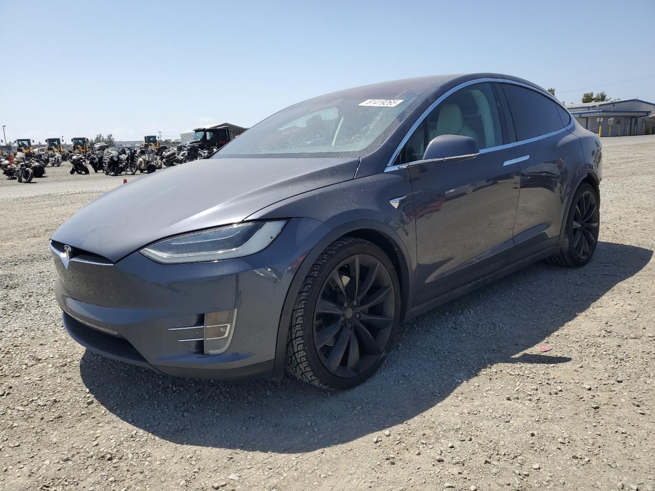 2019 Tesla Model X 75D, VIN 5YJXCAE23KF147214 — Rear end