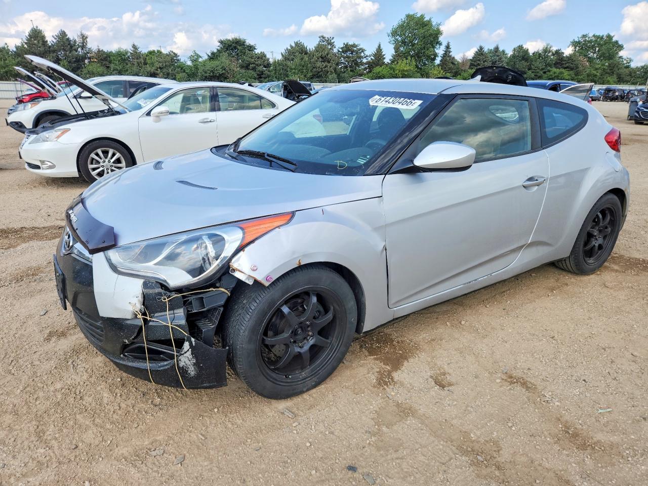 2012 Hyundai Veloster w/Gray Int, VIN KMHTC6AD4CU028725 — Side