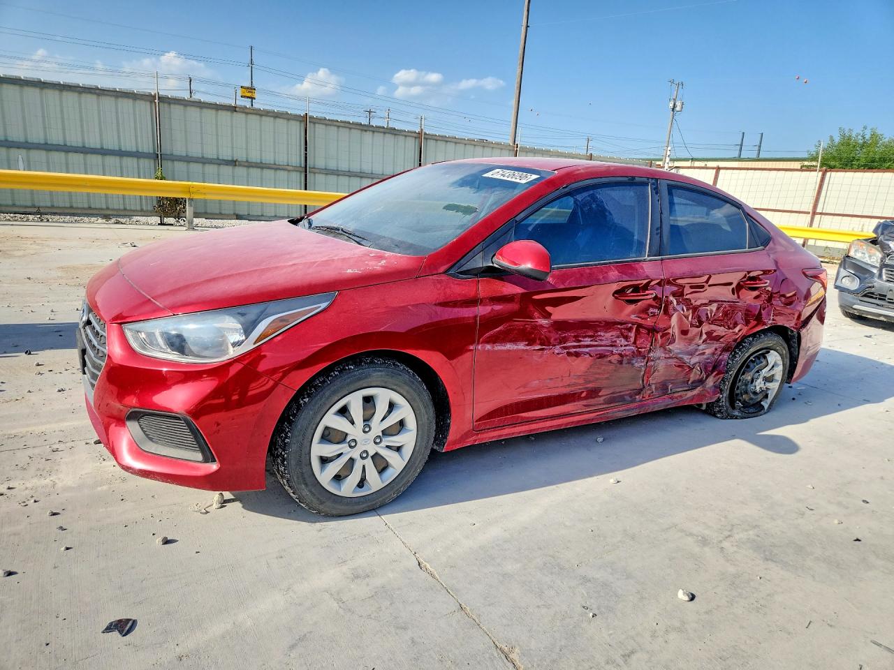 2022 Hyundai Accent SE, VIN 3KPC24A69NE183219 — Side