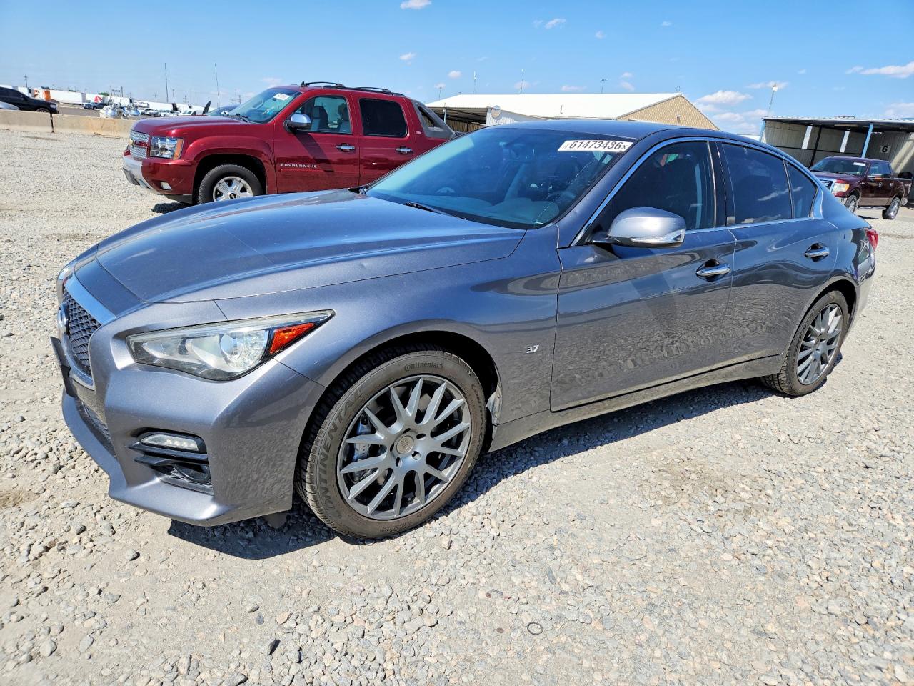 2015 Infiniti Q50 Premium, VIN JN1BV7AR5FM406862 — Hail