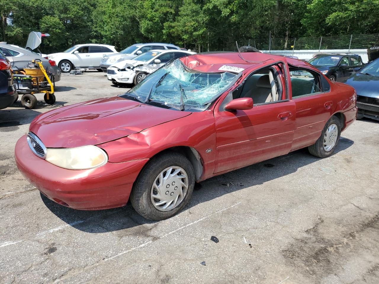1999 Ford Contour SE, VIN 1FAFP6639XK100385 — Roof