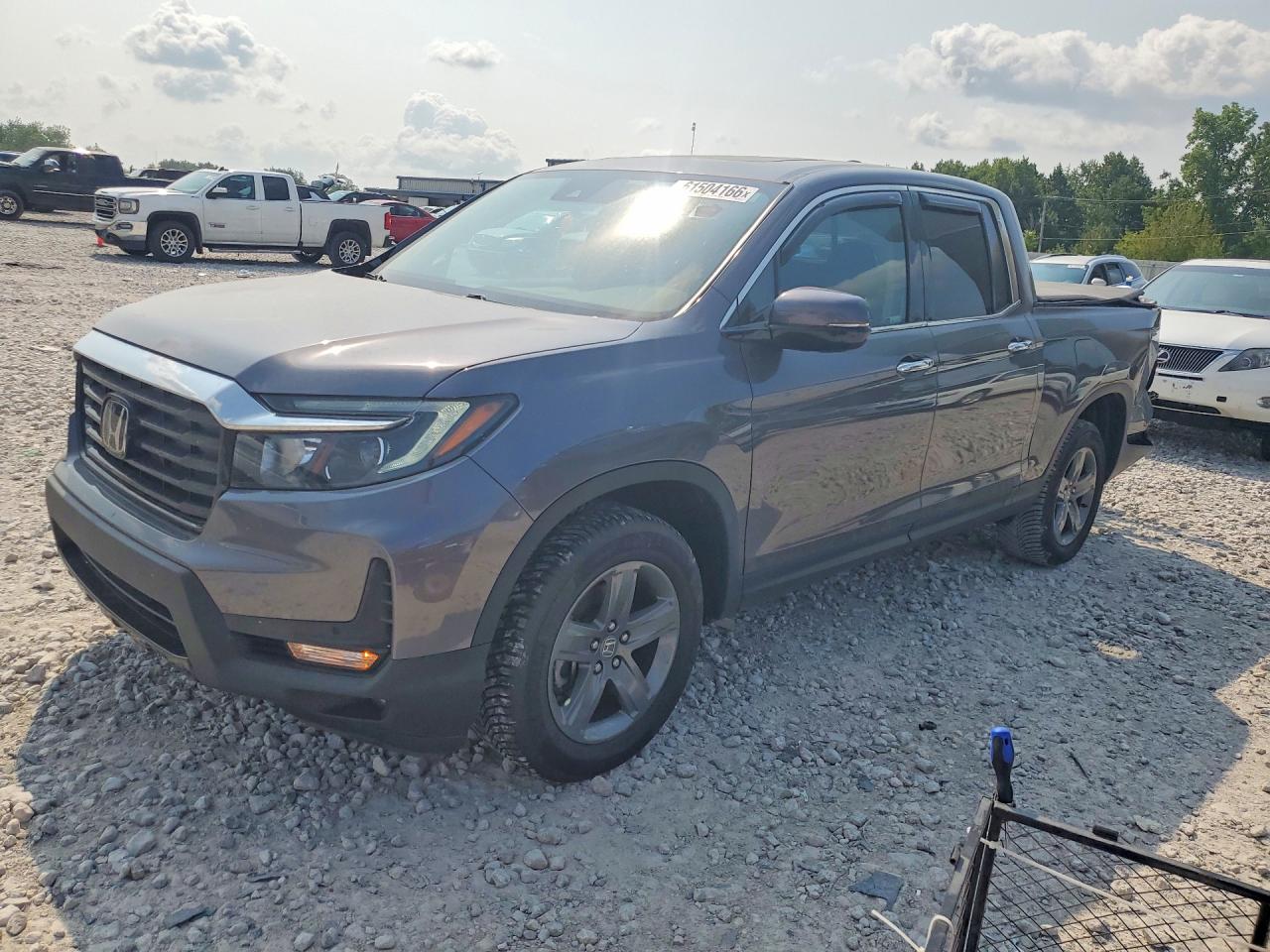 2021 Honda Ridgeline RTL-E, VIN 5FPYK3F73MB014718 — Rear end