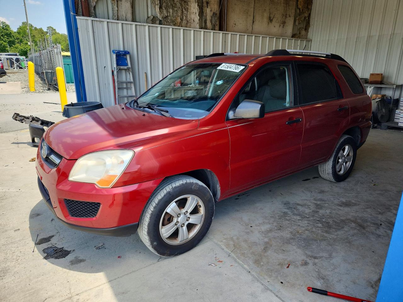 2009 Kia Sportage LX, VIN KNDJF724397554293 — Vandalism