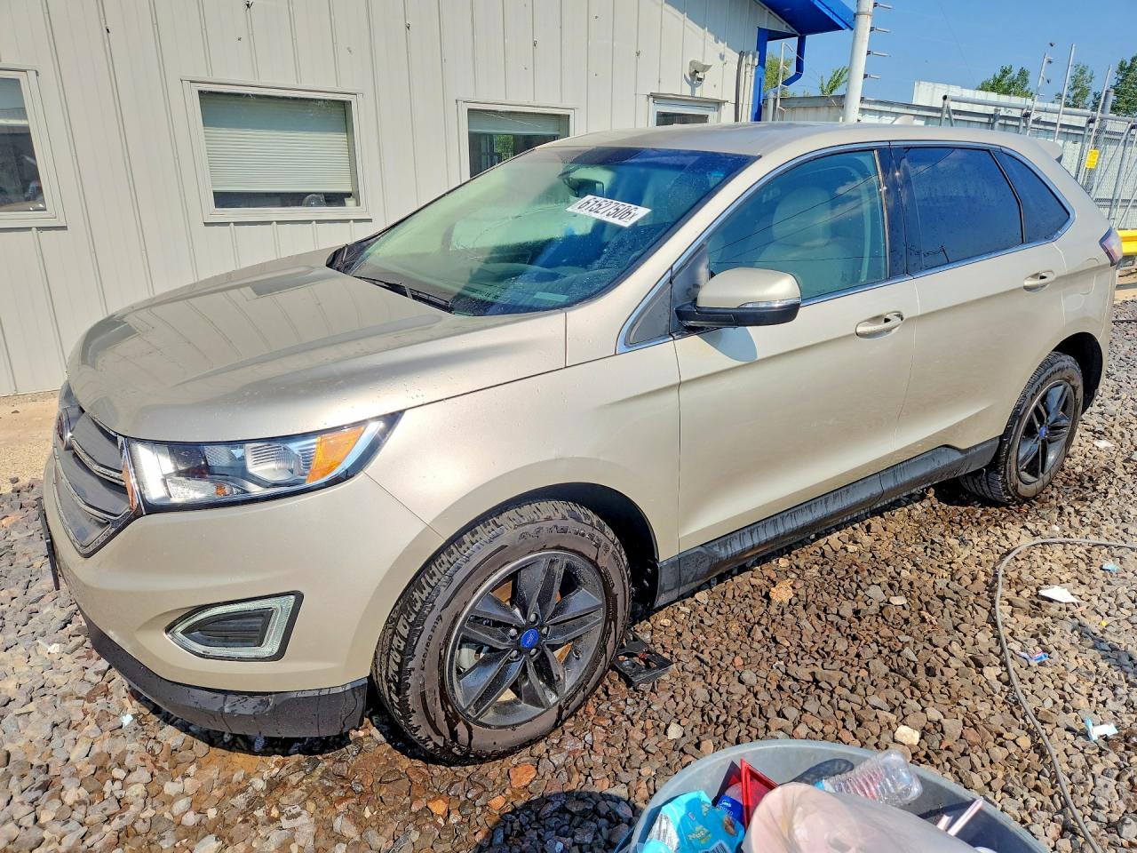 2017 Ford Edge SEL, VIN 2FMPK3J88HBC60683 — Rear end