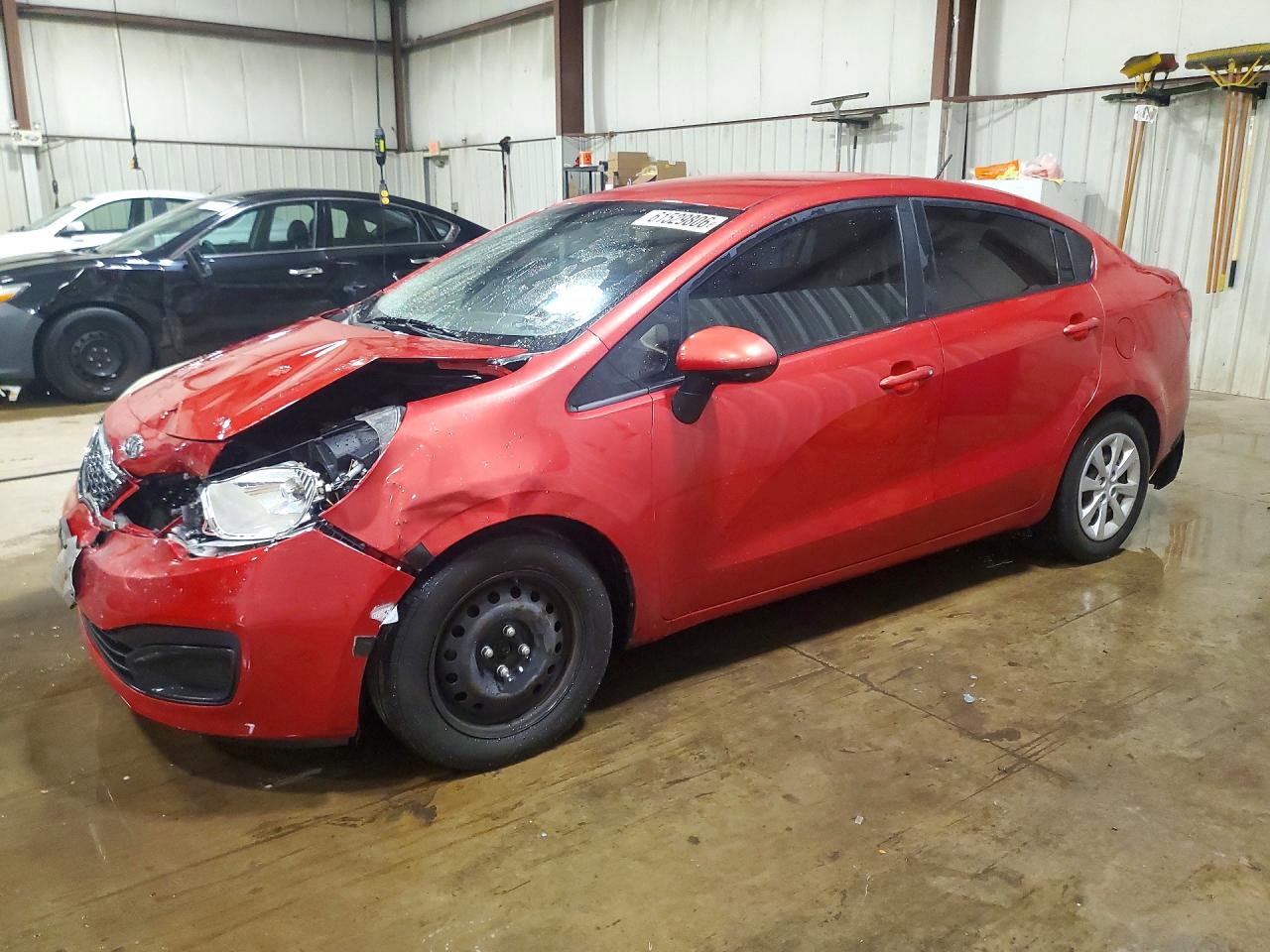 2013 Kia Rio EX, VIN KNADN4A30D6113370 — Front end