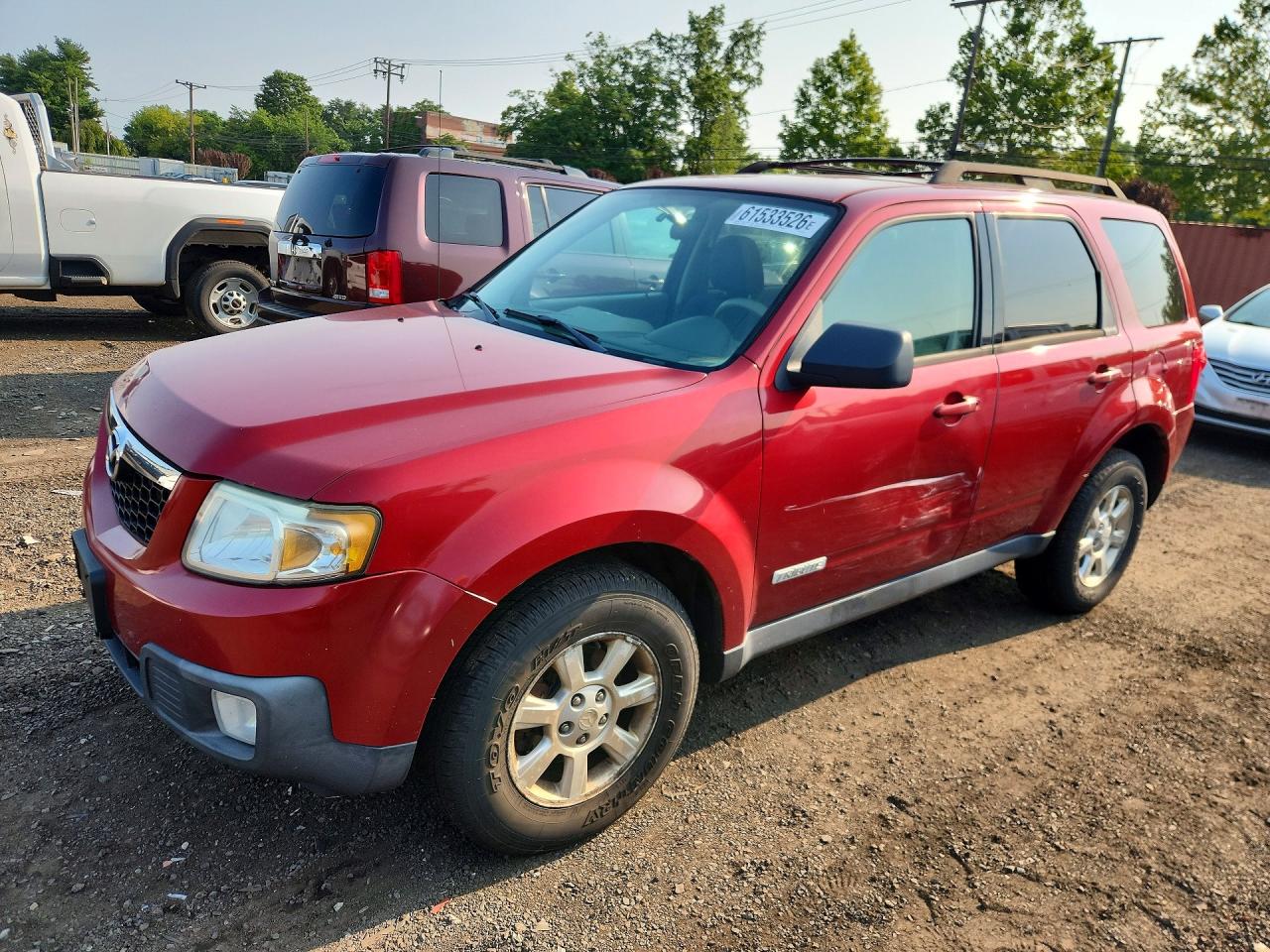 2008 Mazda Tribute Sport, VIN 4F2CZ92Z98KM32184 — Бок
