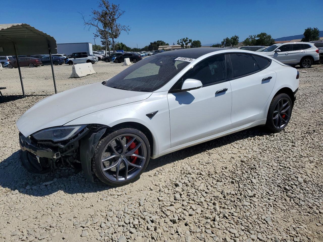 2022 Tesla Model S Plaid, VIN 5YJSA1E63NF484019 — Перед