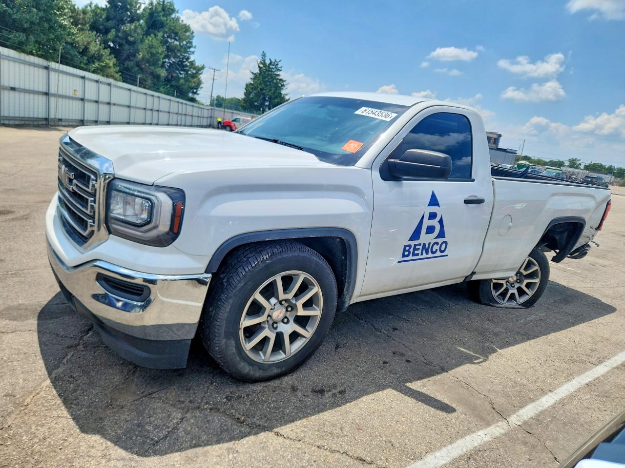 2018 GMC Sierra 1500, VIN 1GTN1LEC0JZ904404 — Rear end
