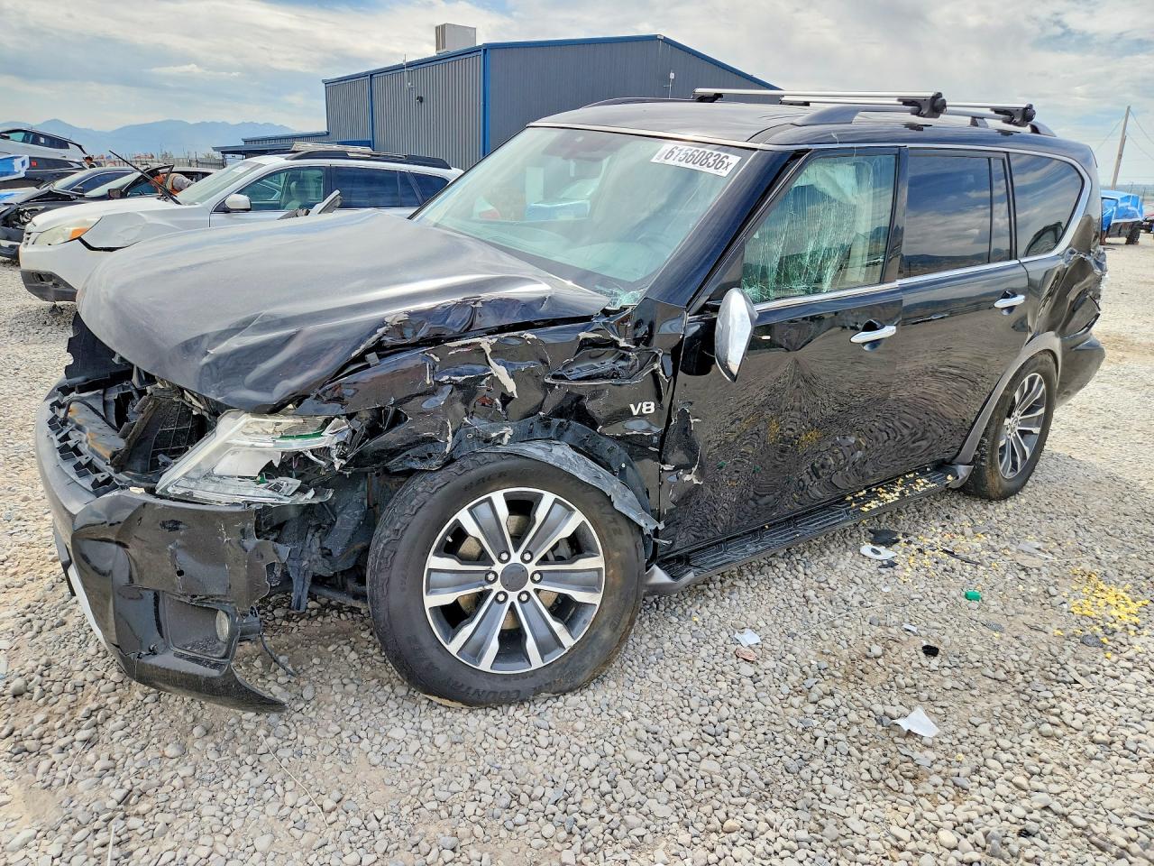 2018 Nissan Armada SV, VIN JN8AY2NC9J9557602 — Front end