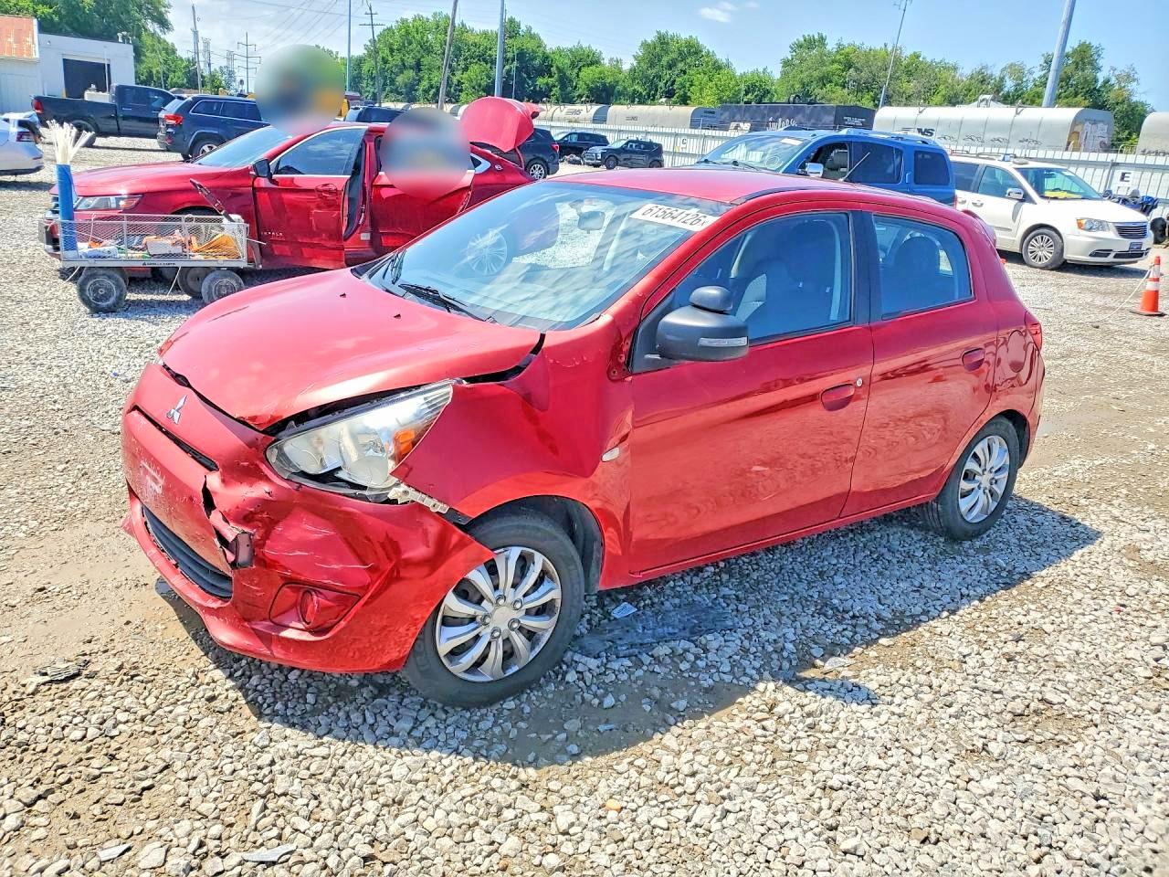2015 Mitsubishi Mirage DE, VIN ML32A3HJXFH037266 — Перед