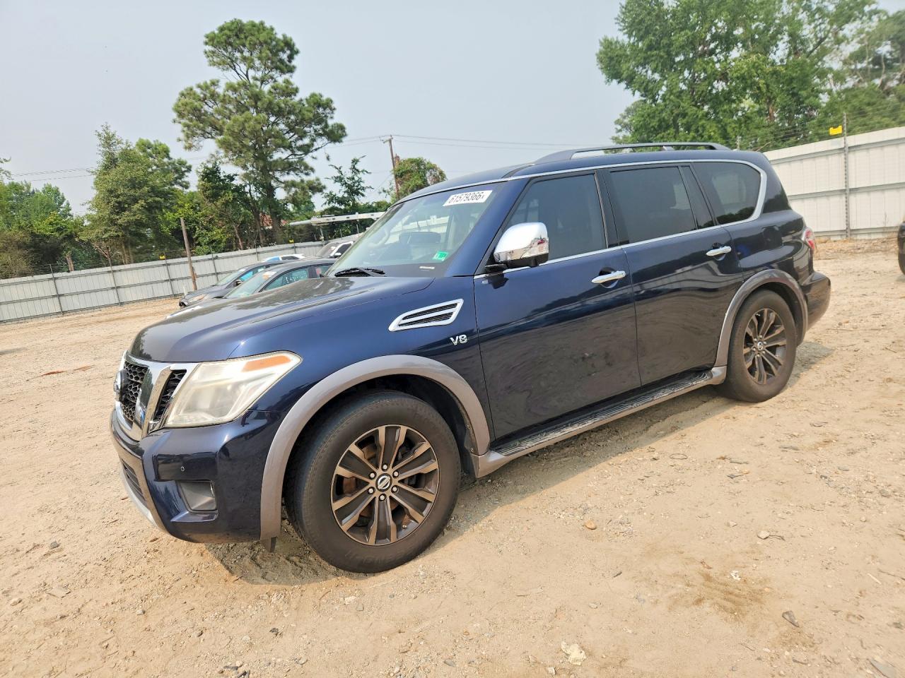 2017 Nissan Armada SV, VIN JN8AY2NC3H9503870 — Вандализм