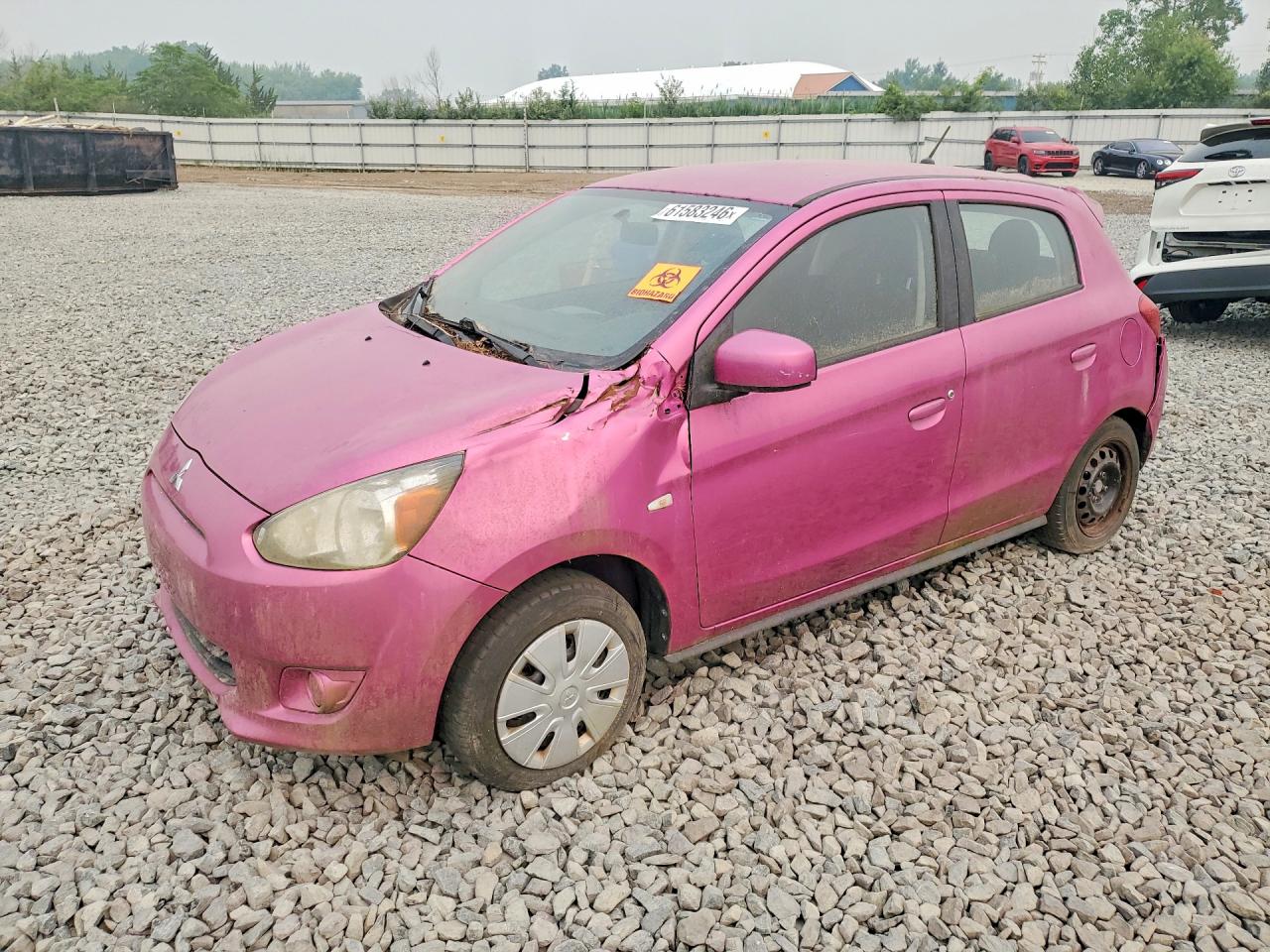 2015 Mitsubishi Mirage DE, VIN ML32A3HJ8FH056317 — Engine fire