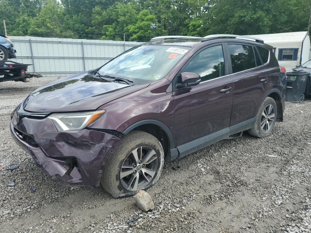 2017 Toyota RAV4 XLE, VIN 2T3RFREV9HW582993 — Front end