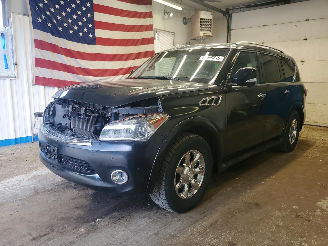2011 Infiniti QX56 8-passenger, VIN JN8AZ2NC1B9302893 — Front end