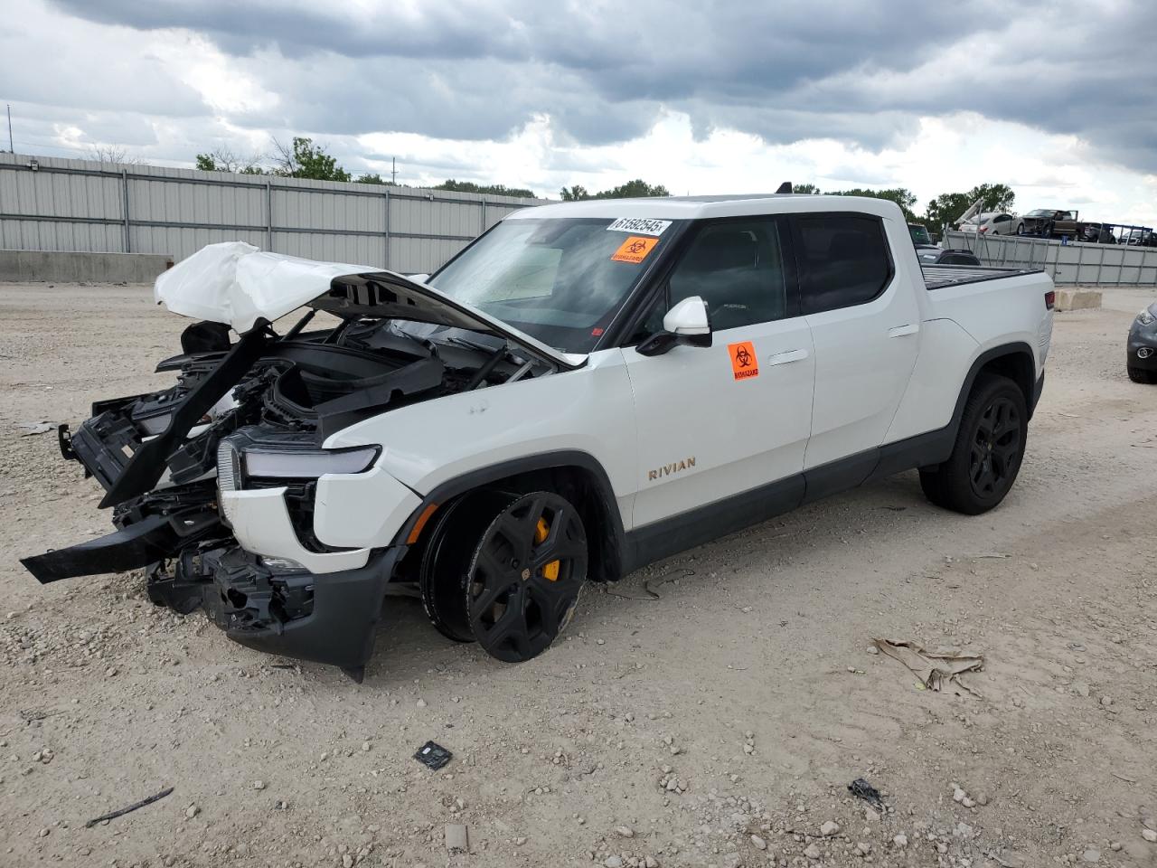 2022 Rivian R1T Adventure, VIN 7FCTGAAA1NN009025 — Biohazard / chemical