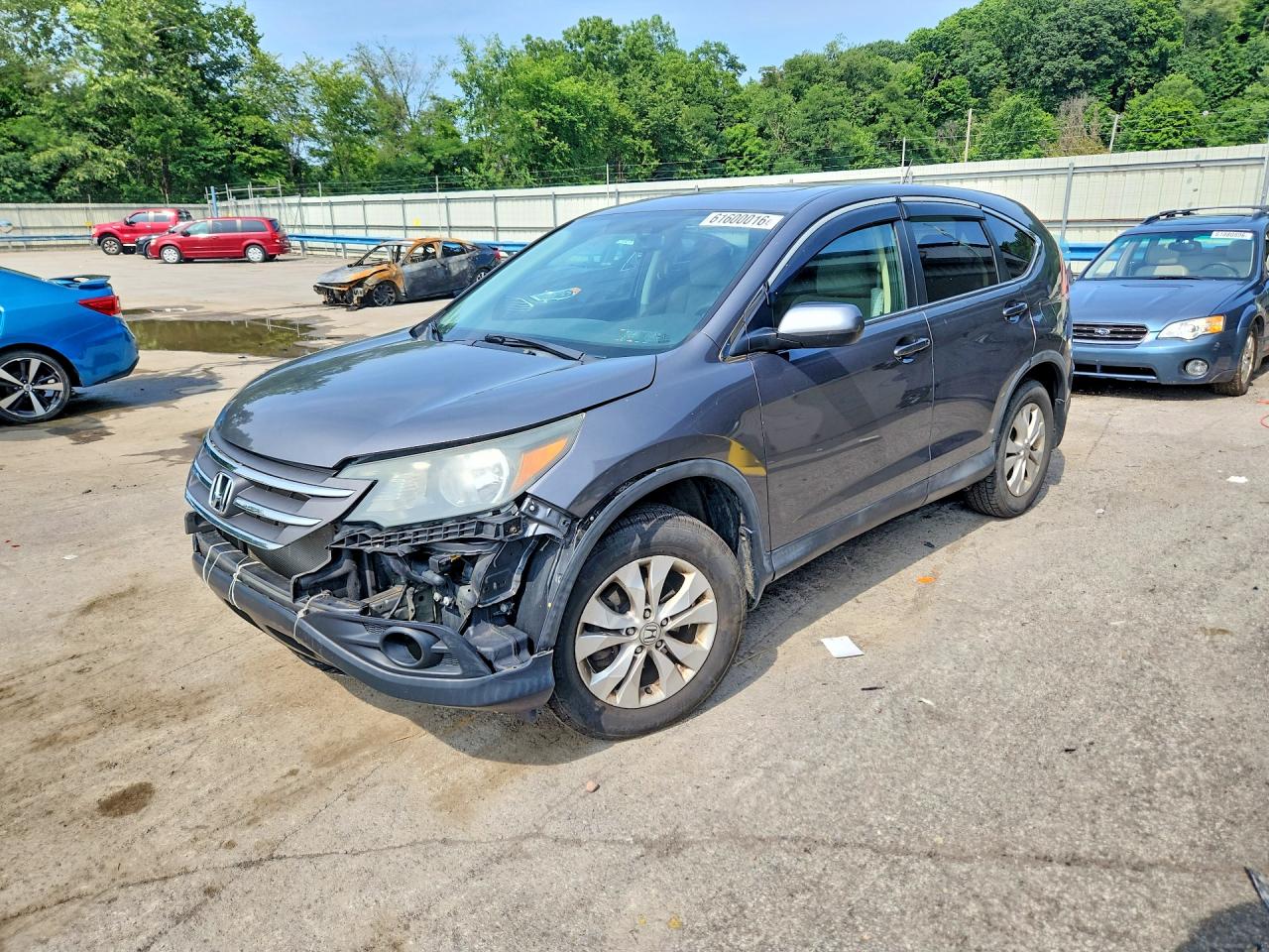 2014 Honda CR-V EX, VIN 2HKRM4H56EH629730 — Front end
