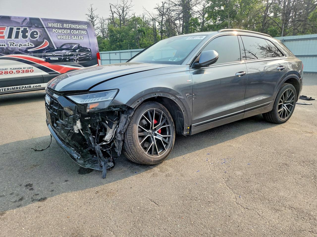 2020 Audi Q8 Premium Plus, VIN WA1EVAF10LD019345 — Front end