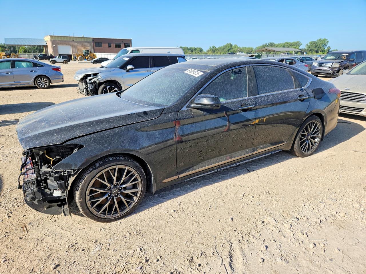 2018 Genesis G80 Sport, VIN KMHGN4JB3JU222285 — Перед