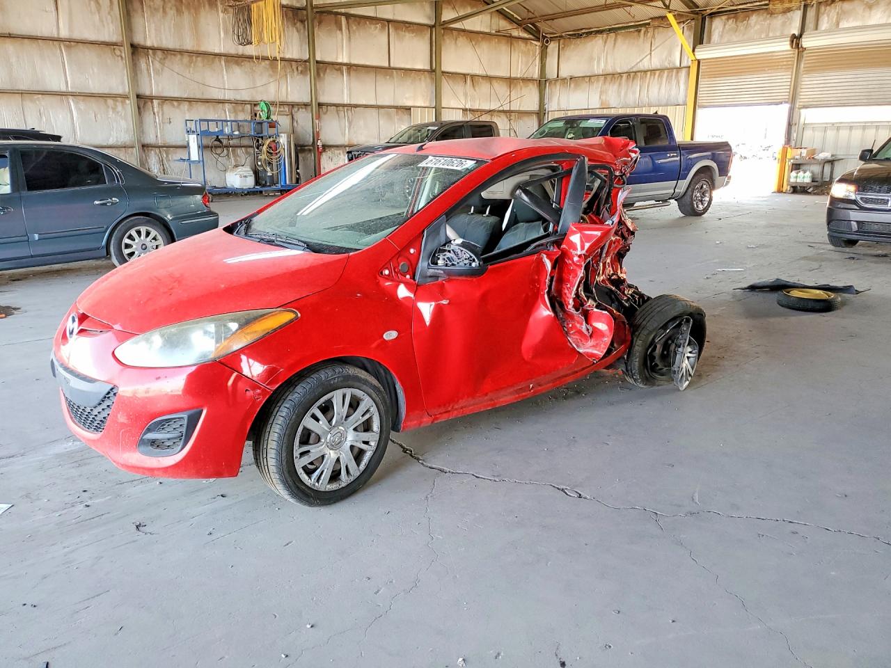 2014 Mazda 2 Sport, VIN JM1DE1KY9E0178315 — Rear end