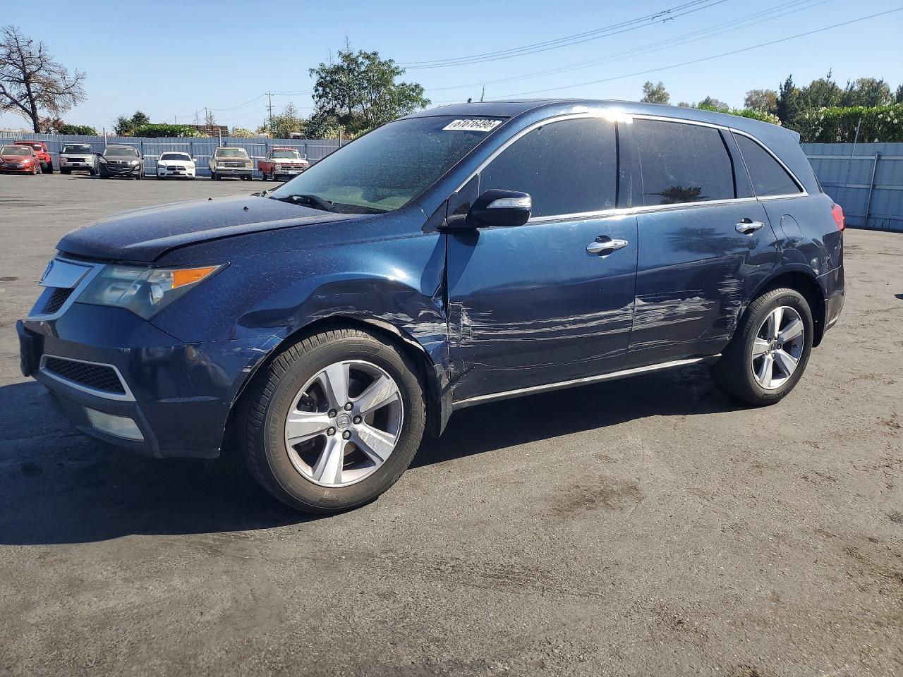 2011 Acura MDX Technology, VIN 2HNYD2H60BH539495 — Side