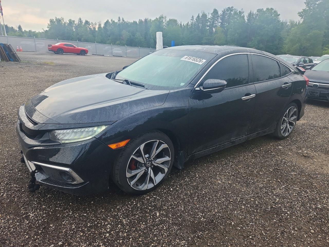 2019 Honda Civic Touring, VIN 2HGFC1F95KH100365 — Rear end