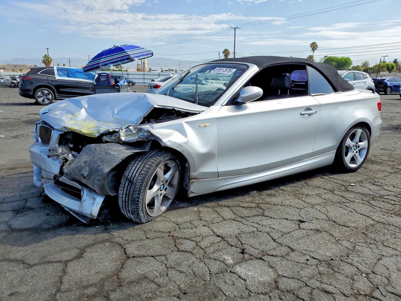 2008 BMW 1 Series 135i, VIN WBAUN93588VF56117 — Front end