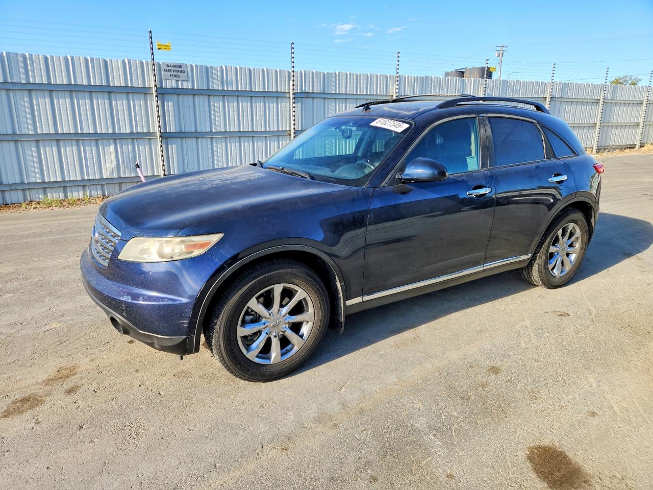 2007 Infiniti FX, VIN JNRAS08WX7X206161 — Rear end