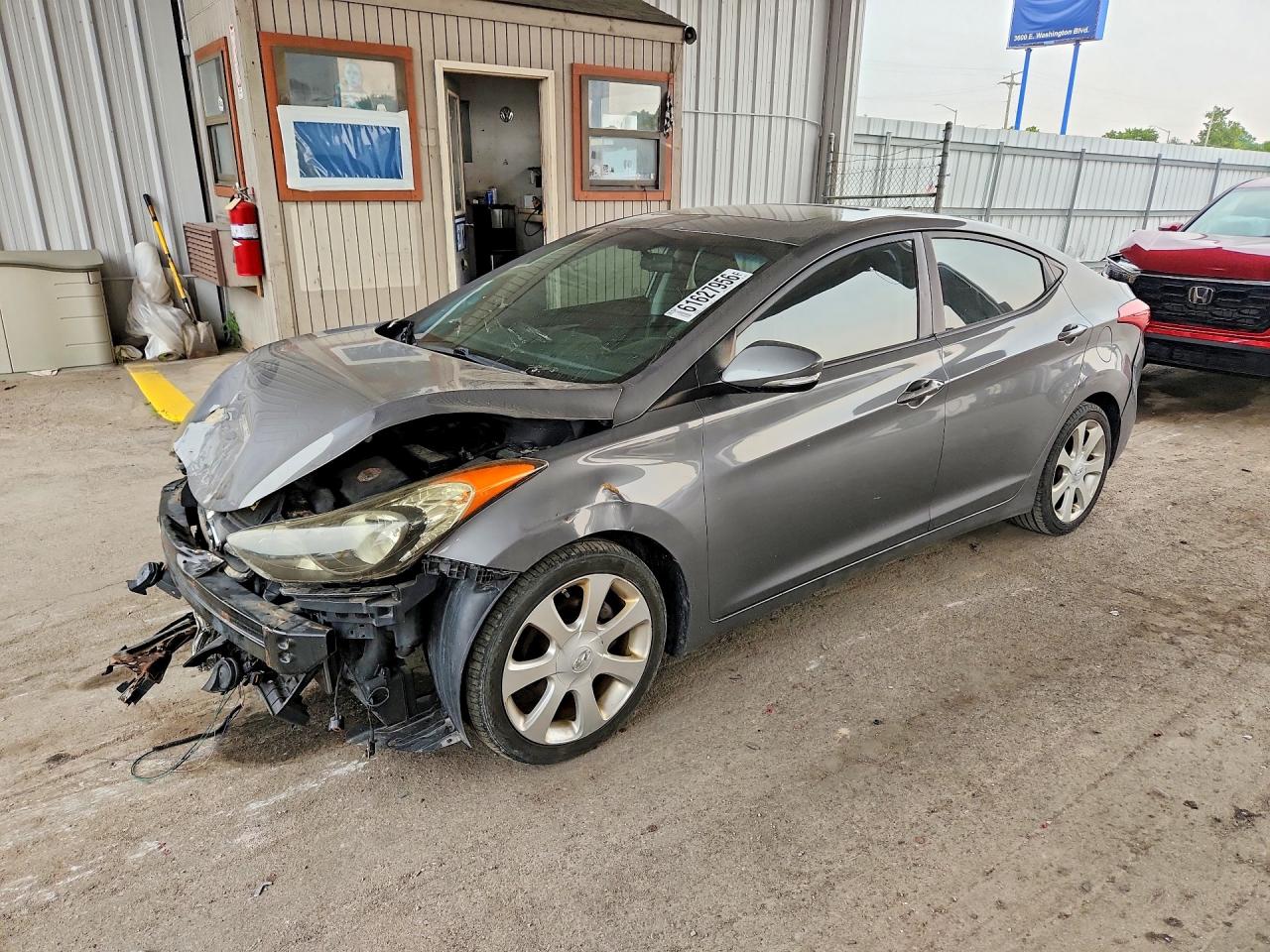 2012 Hyundai Elantra Limited, VIN 5NPDH4AE7CH082005 — Front end
