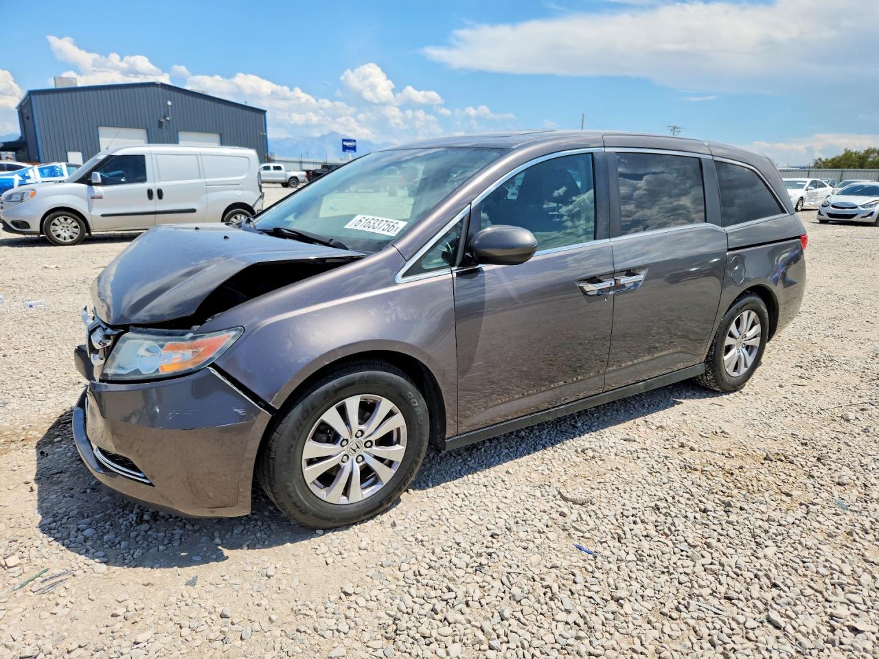2014 Honda Odyssey EX-L, VIN 5FNRL5H6XEB020530 — Front end
