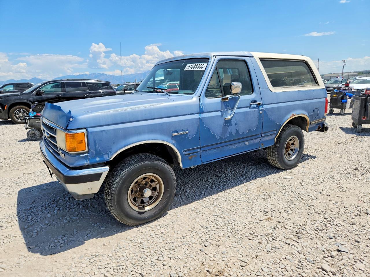 1991 Ford Bronco Custom, VIN 1FMEU15H7MLA37545 — Minor dents and scratches