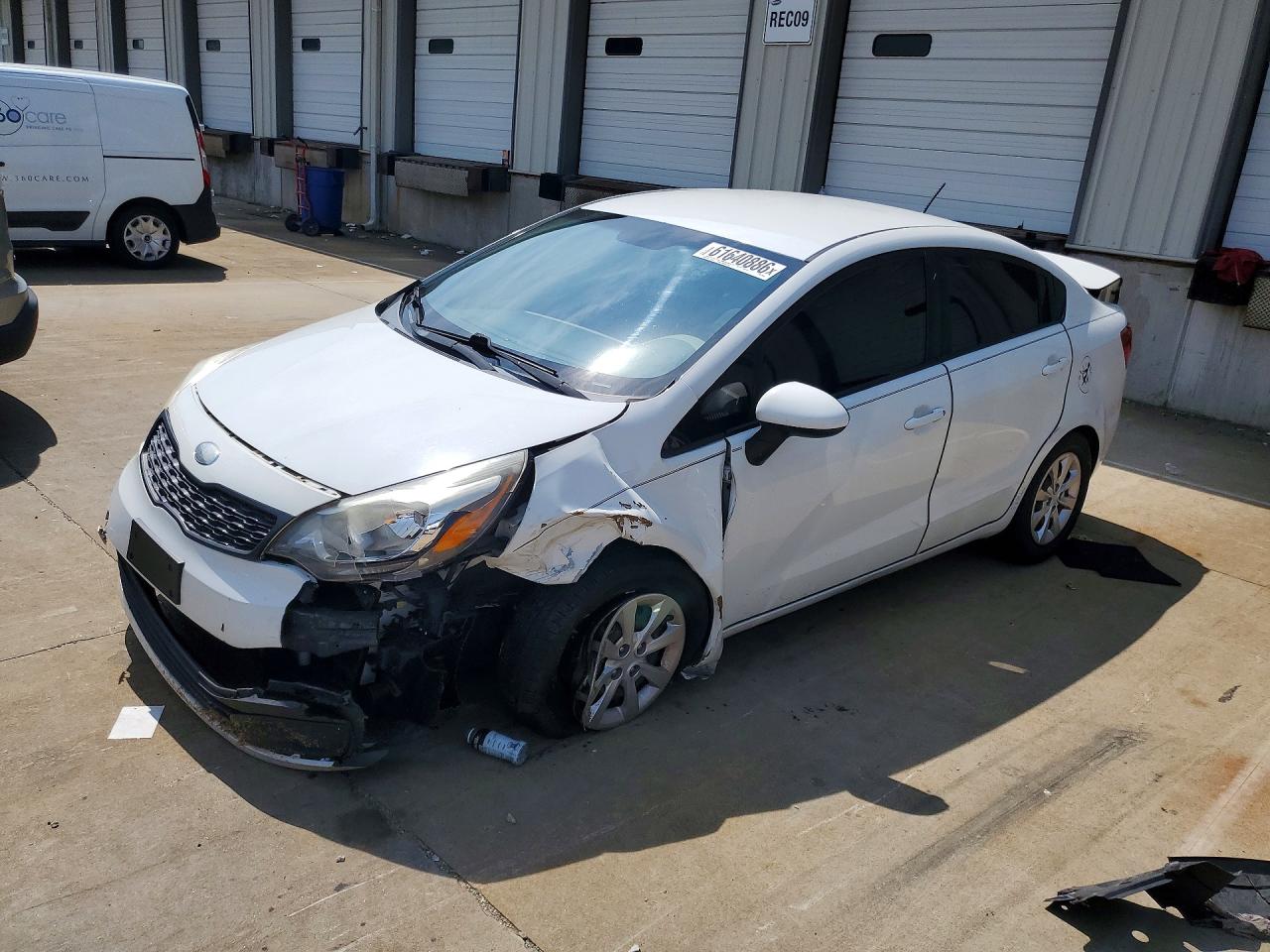 2013 Kia Rio LX, VIN KNADM4A33D6226443 — Front end