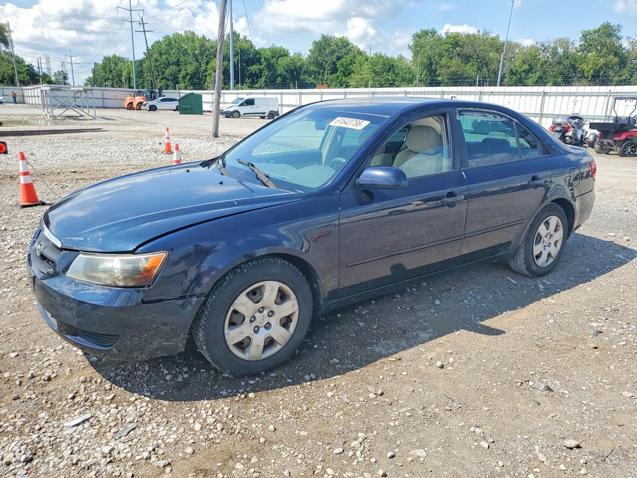 2007 Hyundai Sonata GLS, VIN 5NPET46CX7H244564 — Front end