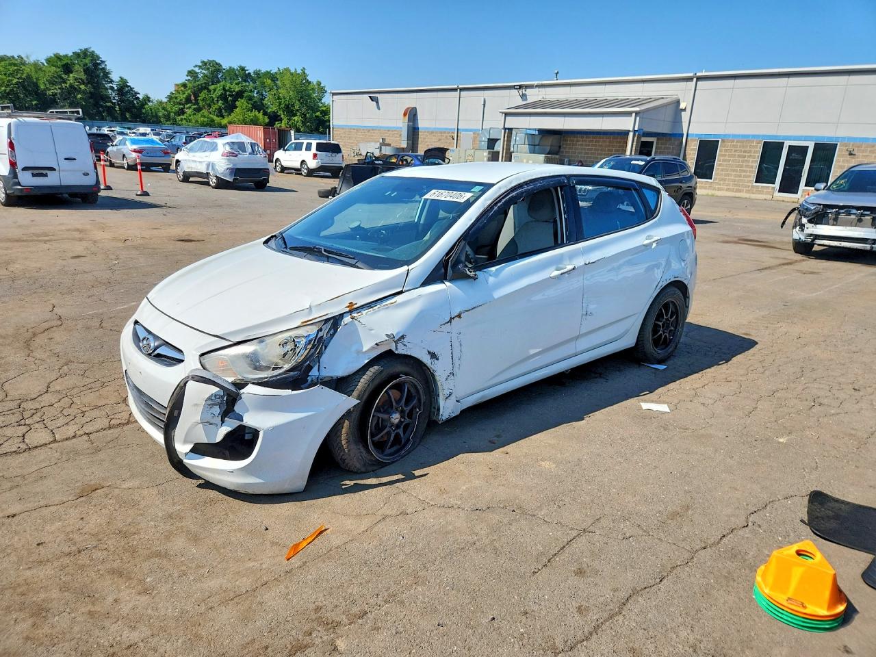 2014 Hyundai Accent GS, VIN KMHCT5AE9EU142922 — Rear end