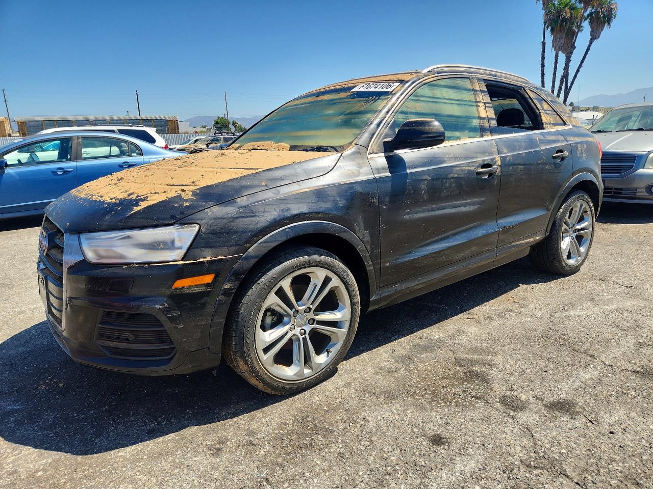 2017 Audi Q3 Premium Plus, VIN WA1HCCFS6HR010599 — Water / flood