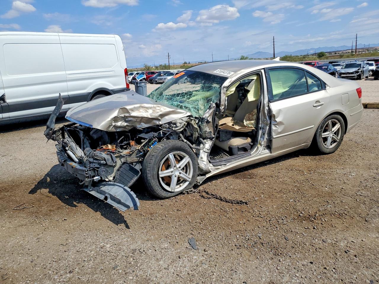 2010 Hyundai Sonata GLS, VIN 5NPET4AC6AH596281 — Перед