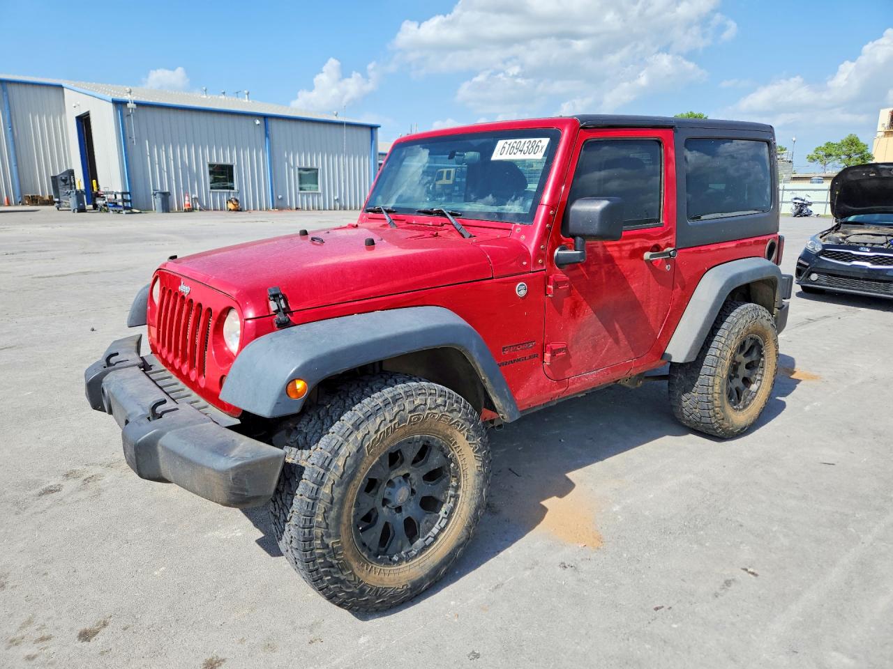 2013 Jeep Wrangler Sport, VIN 1C4AJWAG2DL705385 — Roof