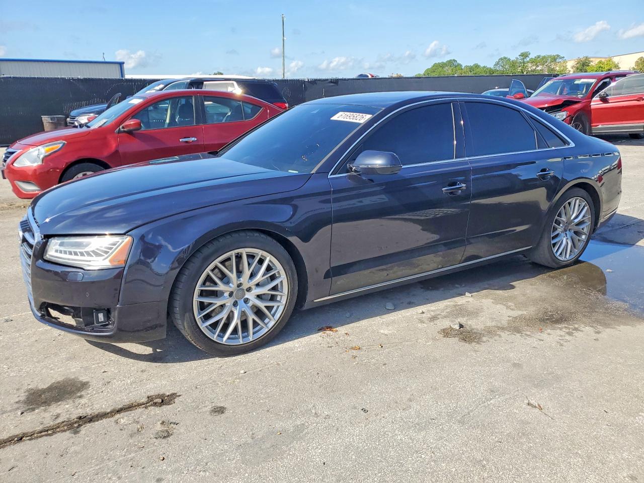 2015 Audi A8 4.0T, VIN WAUJ2AFD5FN034085 — Front end