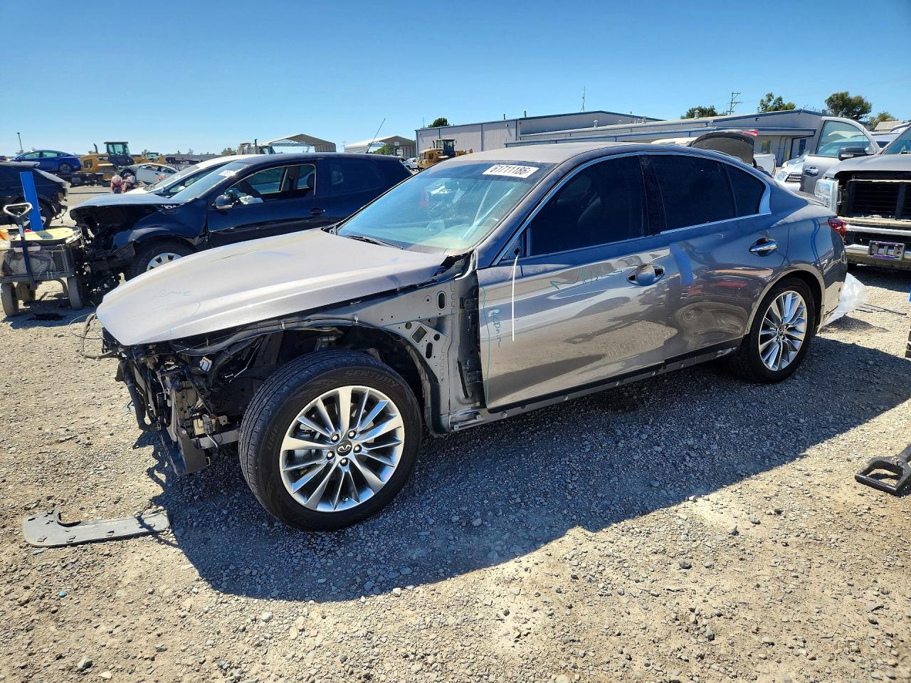 2021 Infiniti Q50 Luxe, VIN JN1EV7BP3MM704849 — Front end